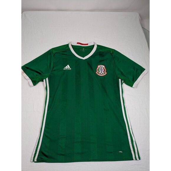 adidas Other - MEXICO 2016/2017 Home Football Shirt Jersey ADIDAS Size L Large Adult